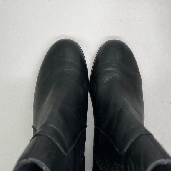 Clarks Women's Size 8.5 Emily Holly Black Leather Ankle Booties - Picture 10 of 14
